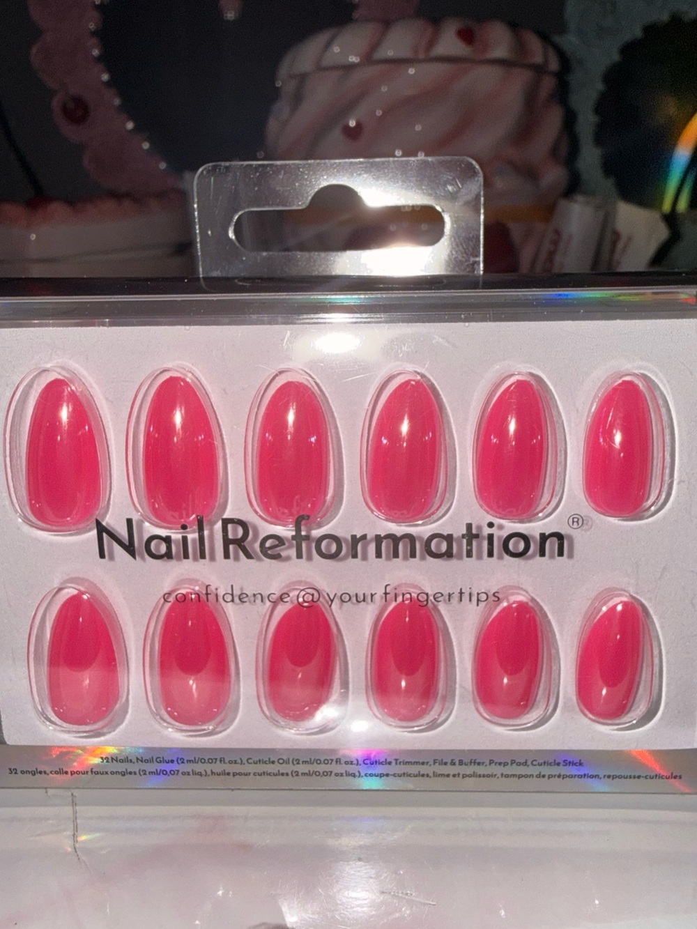 Nail Reformation Pink Short Almond Press-On Nails